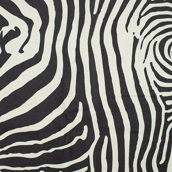 Cotton Duck Fabric, Zebra- Width 140cm – Lincraft