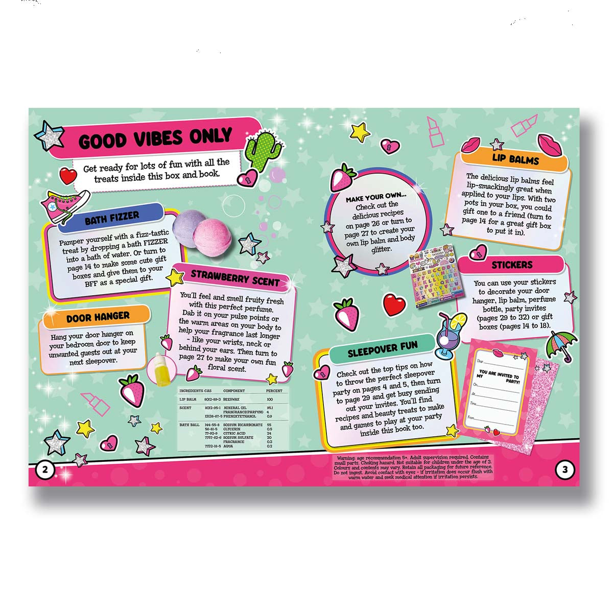 Hex Activity Craft Box, 4 Eva Sleepover Kit