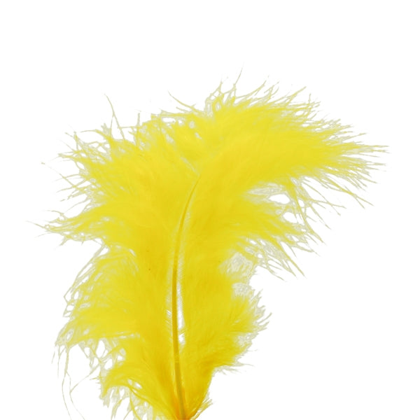 Marabou Feather, Yellow-15-17cm