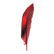 Duck Feather, Red & Black- 13cm