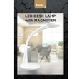 LED Desk Lamp with Magnifier