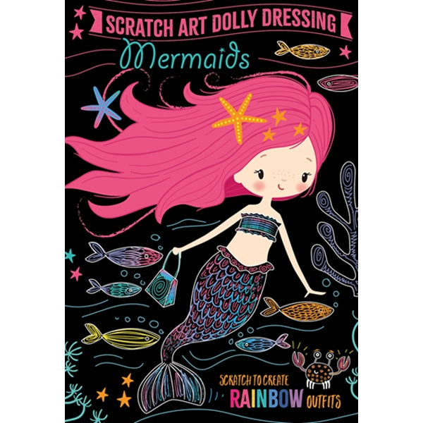 Scratch Art Dolly Dressing, Mermaids