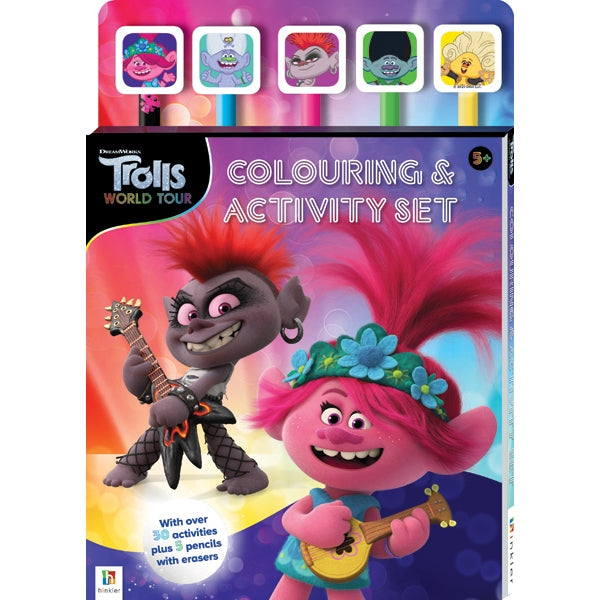 Hinkler Colouring and Activity Set, Trolls World Tour