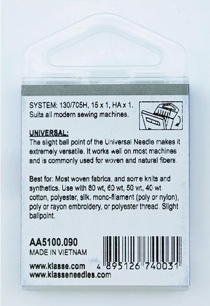 Klasse Machine Needle, Size 90/14- 6pk