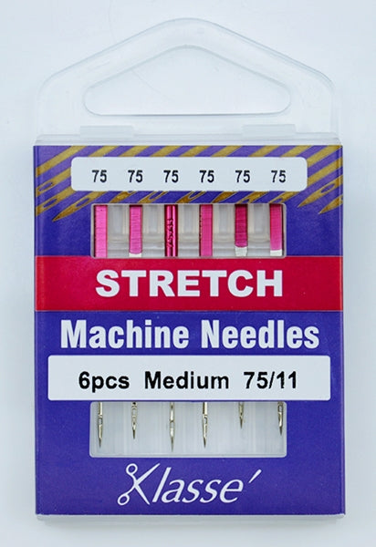 Klasse Stretch Machine Needle, Size 75/11- 6pk