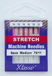 Klasse Stretch Machine Needle, Size 75/11- 6pk