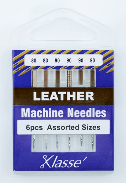 Klasse Leather Mix Machine Needle, Size 80/90- 6pk