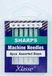 Klasse Sharp Mix Machine Needle, Size 60/70- 6pk