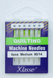 Klasse Quilting Machine Needle, Size 90/14- 6pk