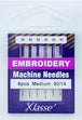 Klasse Embroidery Machine Needle, Size 90/14- 6pk