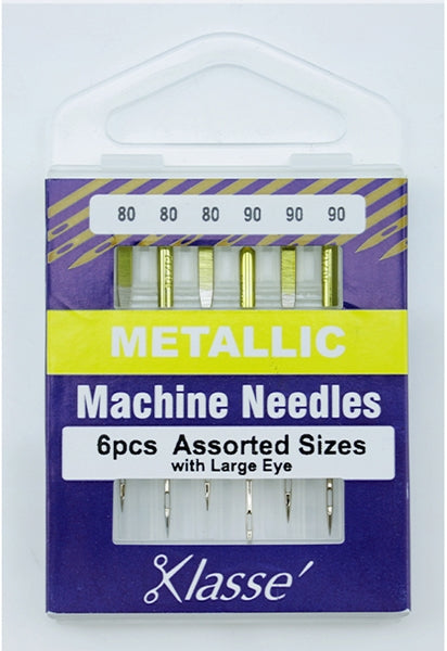 Klasse Embroidery-Titanium Machine Needle, Size 80/90- 6pk