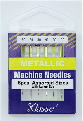 Klasse Anti-Glue Sewing and Embroidery Machine Needles, Size 90/14