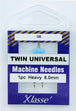 Klasse Twin-Universal Machine Needle, Size 100/6.0mm