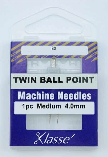 Klasse Twin-Ballpoint Machine Needle, Size 80/4.0mm