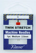 Klasse Twin-Stretch Machine Needle, Size 75/2.5mm