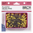 Birch Plastic Head Pins- 200pc