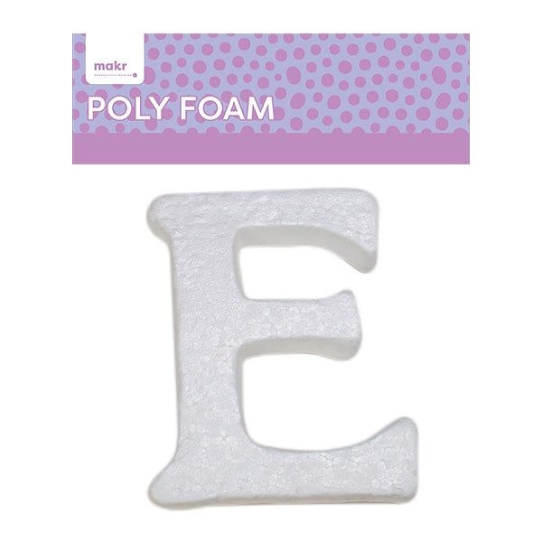 Makr Polyfoam, Uppercase E- White