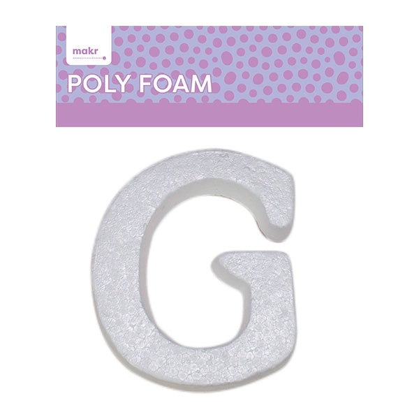 Makr Polyfoam, Uppercase G- White