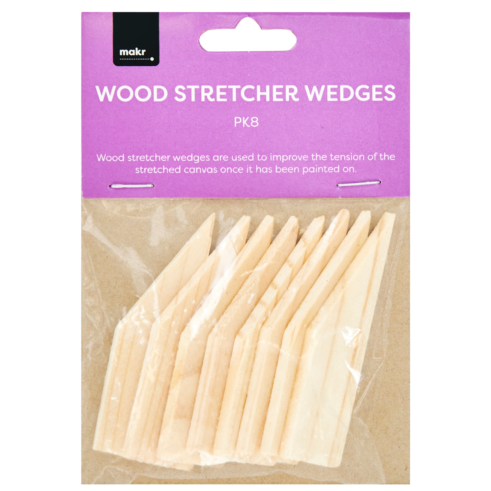 Makr Wood Stretcher Wedges- 8pk