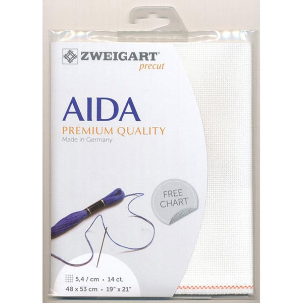 Zweigart Fat Quarter Aida, Antique White -14cnt