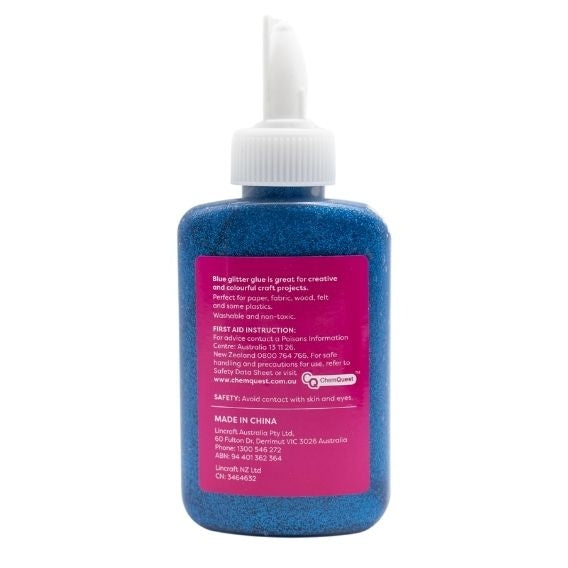 Makr Glitter Glue, Blue- 80ml