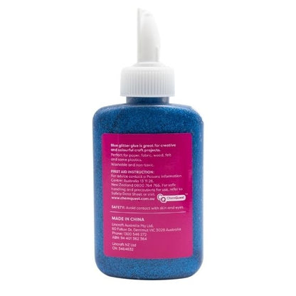 Makr Glitter Glue, Blue- 80ml