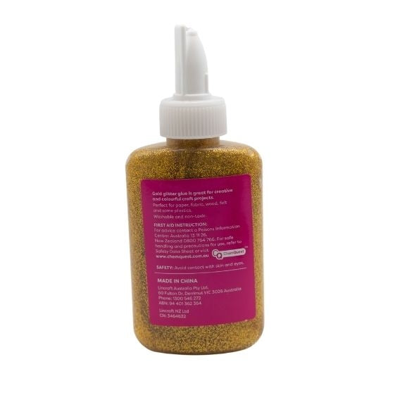 Makr Glitter Glue, Gold- 80ml