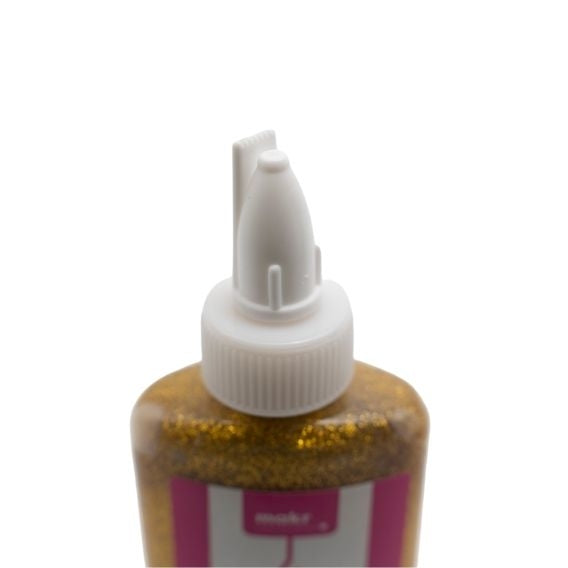 Makr Glitter Glue, Gold- 80ml