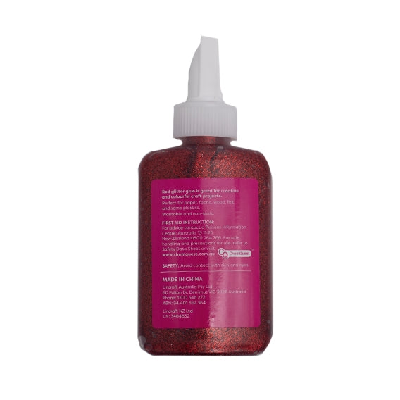 Makr Glitter Glue, Red- 80ml