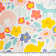 Animal Crazy Fabric, Colourful Cat- Width 112cm