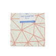 Fat Quarter Metre Fabric, Cream/Coral Architect- 50cmx55cm