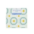 Fat Quarter Metre Fabric, Duck Egg Gold Small Tile- 50cmx55cm