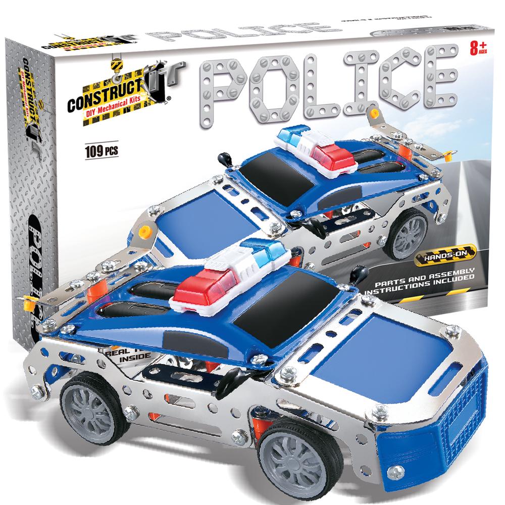 Construct It DIY Mechanical Kit, Police Car