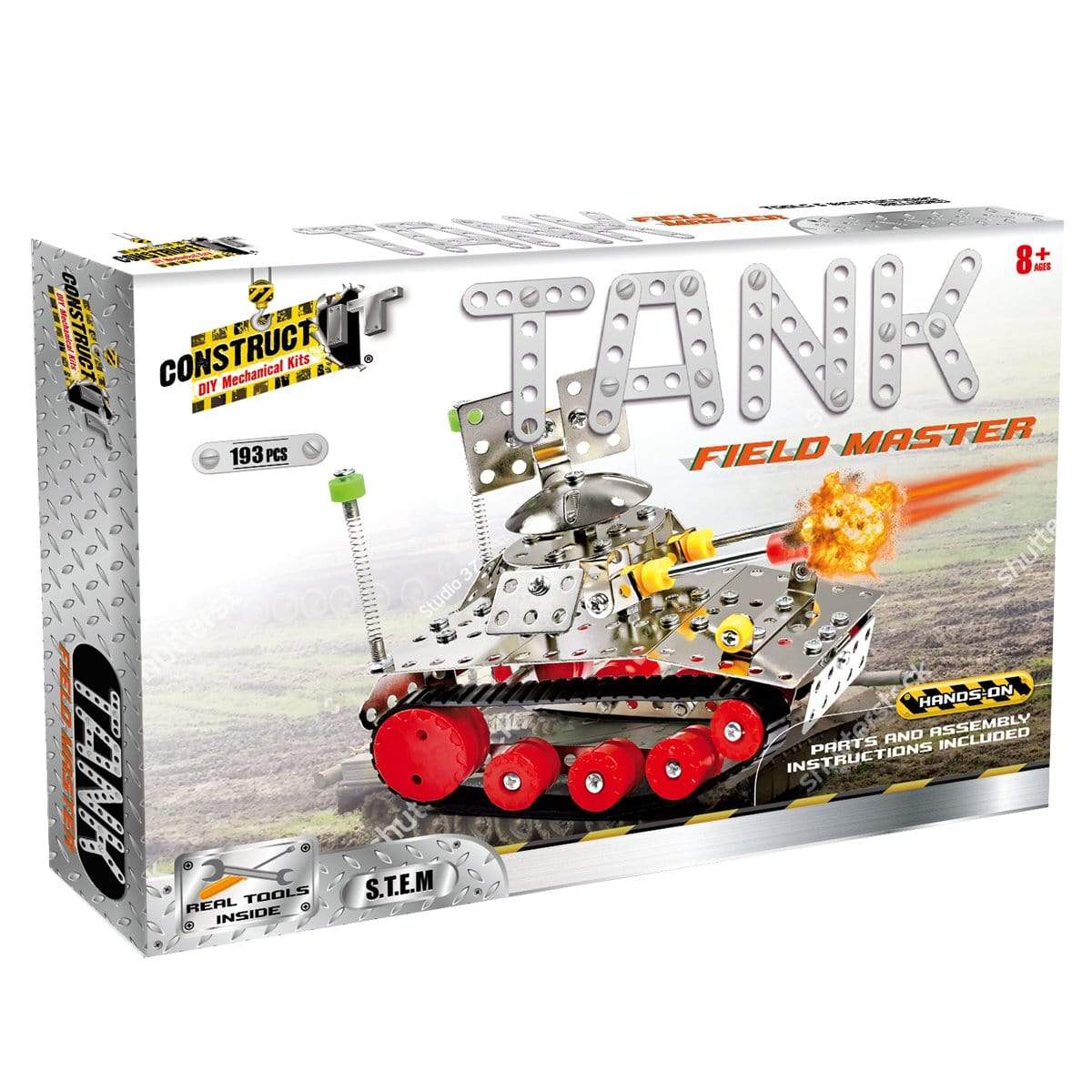 Construct It DIY Mechanical Kit, Field Master Tank- 193pc