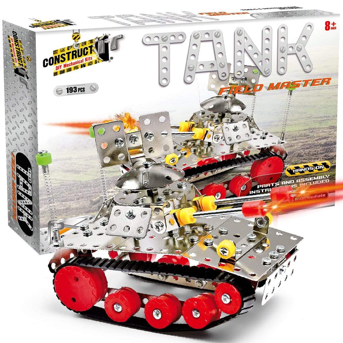 Construct It DIY Mechanical Kit, Field Master Tank- 193pc