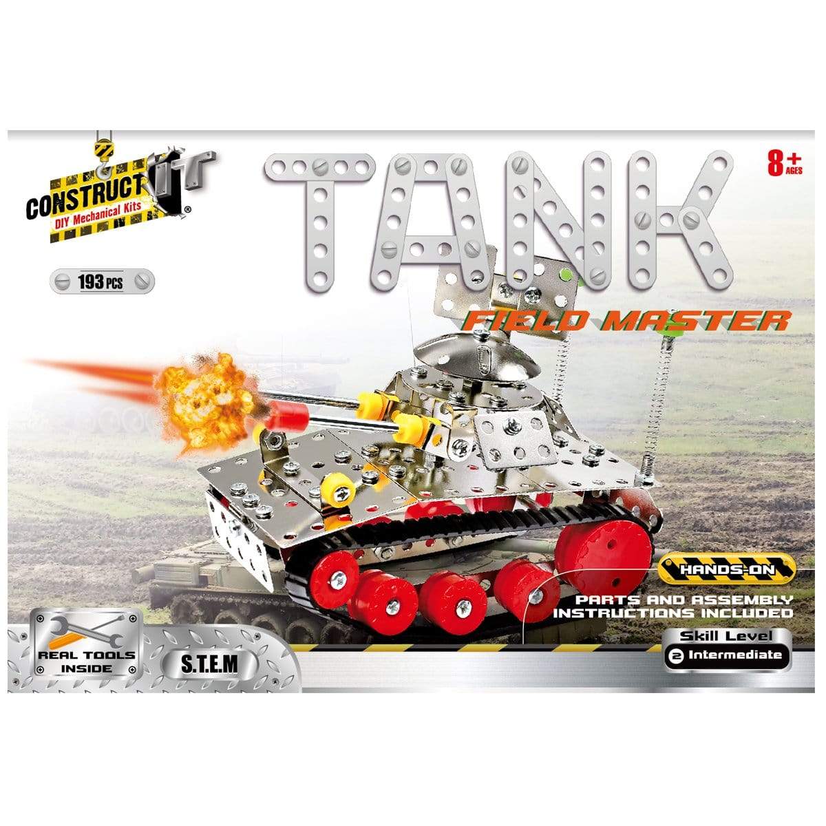 Construct It DIY Mechanical Kit, Field Master Tank- 193pc