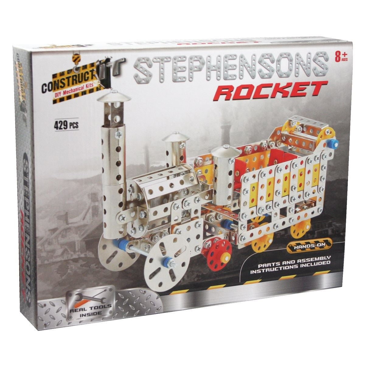 Construct It DIY Mechanical Kit, Stephensons Rocket- 429pc