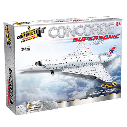 Construct It DIY Mechanical Kit, Concorde Supersonic Jet- 255pc