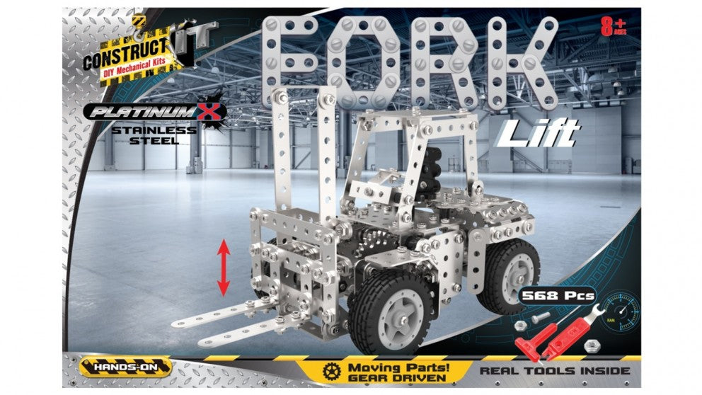 Construct It DIY Mechanical Kit, Platinum Fork Lift