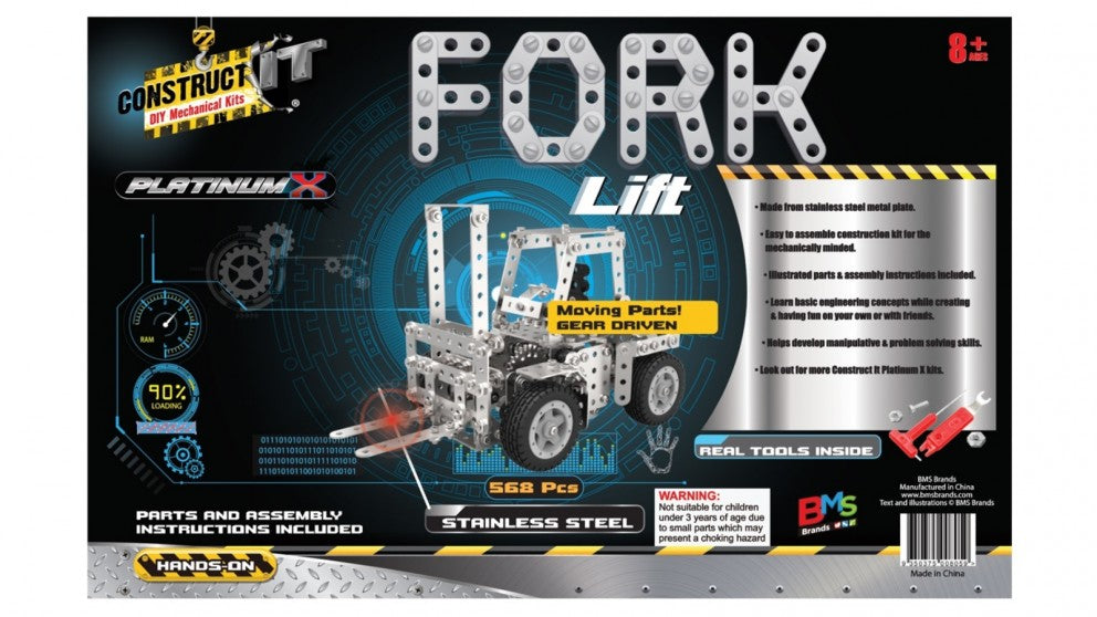 Construct It DIY Mechanical Kit, Platinum Fork Lift