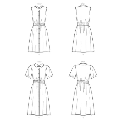 Newlook Pattern 6808 Misses Easy Tops
