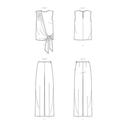 Newlook Pattern N6651 Misses' Button Front Dress With Elastic Waist