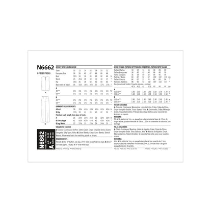 Newlook Pattern N6651 Misses' Button Front Dress With Elastic Waist