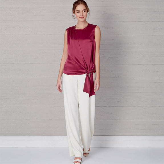 Newlook Pattern N6662 Misses' Drape Top & Wide Leg Pants – Lincraft