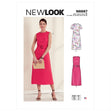 Newlook Pattern N6656 Misses' Top With Optional Black Opening & Flared Sleeves