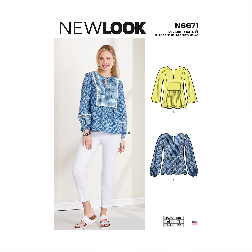 Newlook Pattern N6659 Misses' Pleated Skirt With Or Without Front Slit Opening