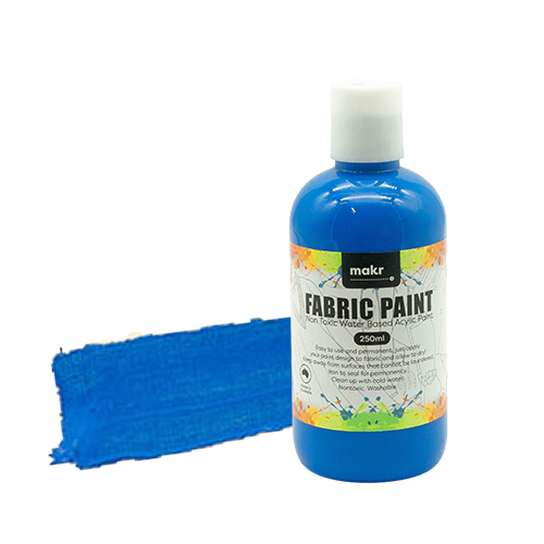 Makr Fabric Paint, Blue- 250ml