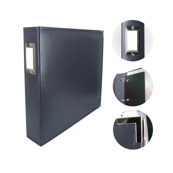 Classic Superior Leather Album, Dark Blue- 12x12in