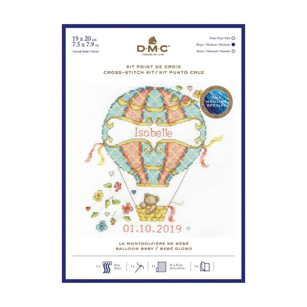 DMC Cross Stitch Kit - Hot Air Balloon