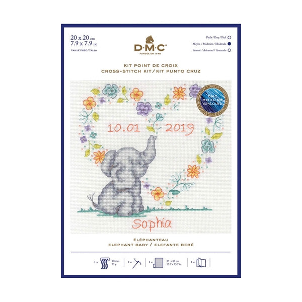 DMC Cross Stitch Kit - Elephant